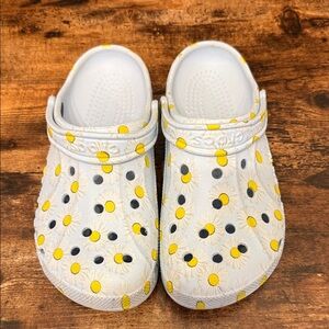 Women’s Light Blue Daisy Crocs